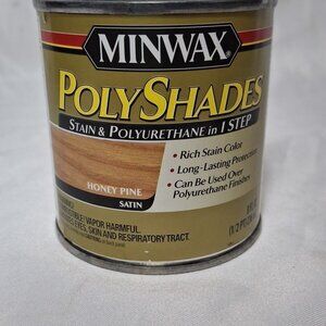 Minwax PolyShades Honey Pine Stain and Polyurethane 1/2 Pint Wood Finish